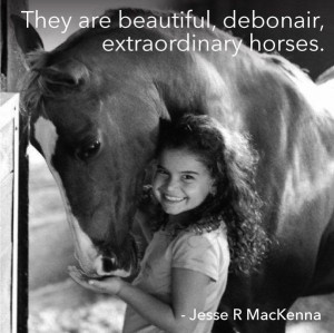 ... are beautiful, debonair, extraordinary horses.