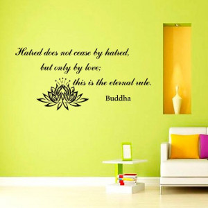 Hatred does not cease by hatred Buddha Quote Wall by CozyDecal, $15.99