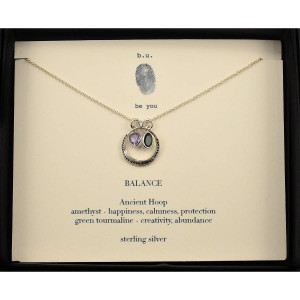 ... , Happiness Calmness Protection, Inspirational Quote Necklace Jewelry