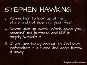 Stephen Hawking Quotes On Love Stephen hawking life quotes