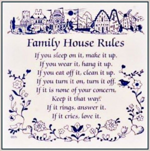 family house rules
