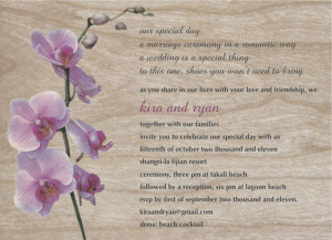 Great Wedding Invitation Wording Ideas Wood Invitations