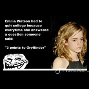 Double tap ! #Emma #Watson #college #quitting #time #lol #funnymemes # ...