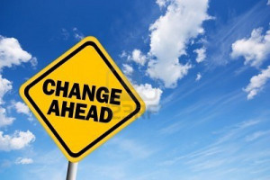 8157753-change-ahead-warning-sign