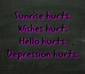 Depression hurts