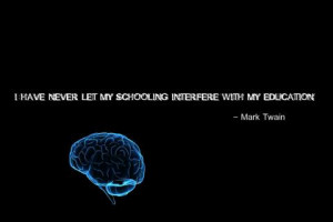 Mark Twain black background brain education quote 1280x1024