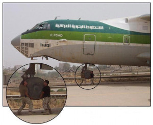 Funny photos funny plane wheel fake