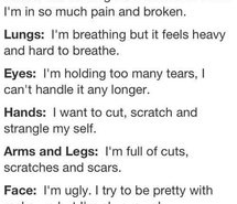 Cutting Arms Quotes cut cutting dark dead