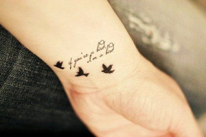 ... , Three Little Birds, Birds Wrist Tattoo, Notebooks Quotes, A Tattoo