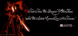 ... , Sparda, Dante (Devil May Cry), Zangetsu Ariel Fernandez, Quote, Red