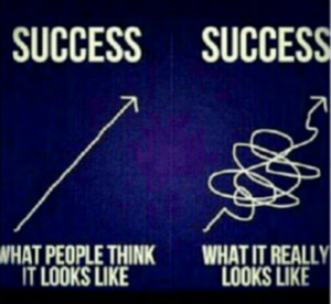 Success is never a straight line