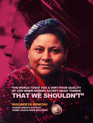 Rigoberta Menchu #BrownHistory Tribute Design