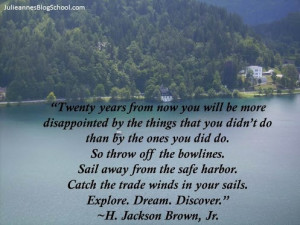... sails. Explore, Dream, Discover.