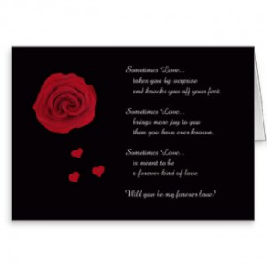 Will You Marry Me? Card If You Prefer Saying it With Ink