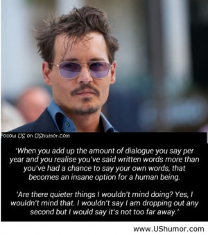 Johnny Depp is quitting US Humor - Funny pictures, Quotes, Pics, Ph...
