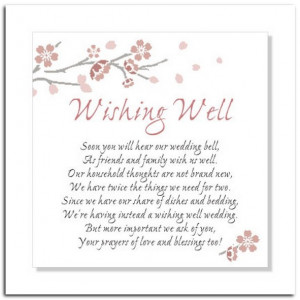 Wedding Shower Wishing Well Sayings