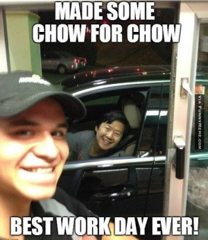 Funny memes some chow for mr chow