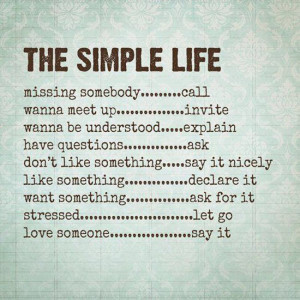 The Simple Life
