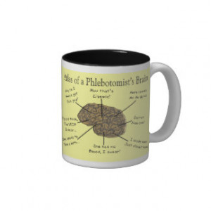 Atlas of a Phlebotomist's Brain Coffee Mugs