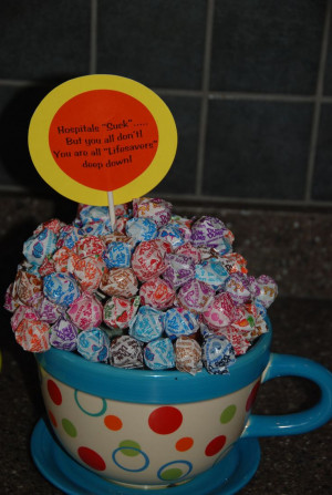 GIft for nurses after hospital stay - Lifesaver candy under the ...