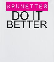 Brunettes Do It Better - Brunettes Do It Better White V-Neck Tee