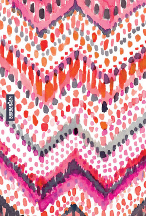 The Download / Painterly Red Chevron