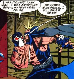 ... Bane talks is very much in vein with his tone and style in the comics