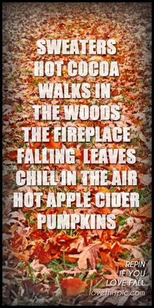 seasonal fall love fall in the air fall quote fall quotes autumn quote ...