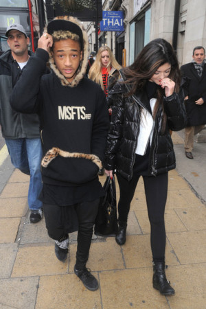 Jaden Smith and Kylie Jenner Out in London (Pics)