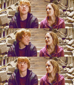 harry potter, hermione, love, movie, ron