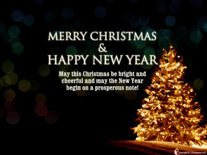 Merry Christmas And Prosperous New Year Wallpaper