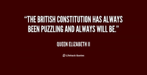 The British Constitution has always been puzzling and always will be ...