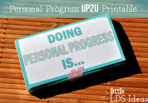 ... gum to encourage the YW to keep working on their Personal Progress