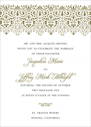 ... wedding invitation set one of the most elegant wedding invitations