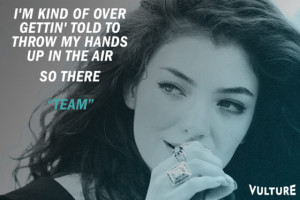 The Most Teenage Lyrics on Lorde's Debut Album -- Vulture