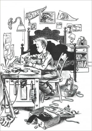 dreamsandfanciesinmyhead:An illustration by Robert McCloskey.
