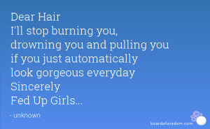 Hair Pulling Quotes