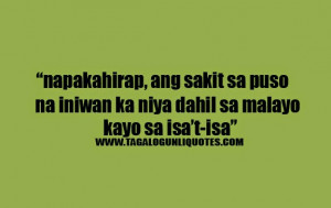 Long Distance Broken Hearted Tagalog Quotes