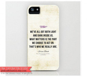 Harry Potter Sirius Black Quote iPhone Case / Cover / Inspirational ...