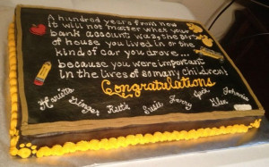 Teacher Retirement cake