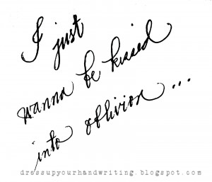 Handwritten Quotes: To Be Kissed