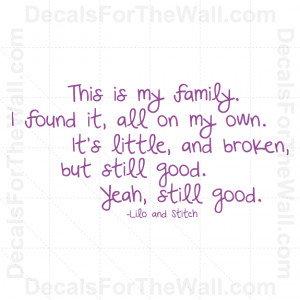 ... Stitch-This-is-My-Family-Wall-Decal-Vinyl-Art-Sticker-Quote-Decor-B96