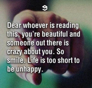 Hey! You're beautiful.