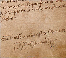 ... VIII wrote this love letter to Anne Boleyn (pic: British Library