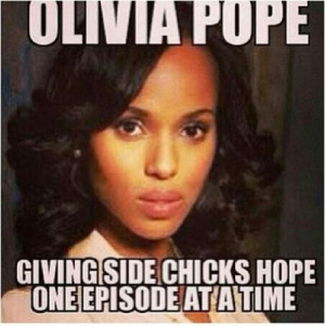 affair and olivia being a side chick my issue with