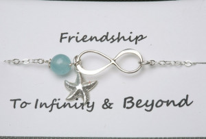 Best friends gift,Infinity Bracelet,Starfish bracelet,Bridesmaid Gifts ...