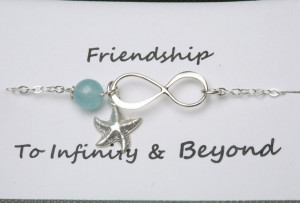 Best friends gift,Infinity Bracelet,Starfish bracelet,Bridesmaid Gifts ...