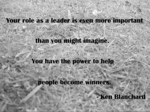 Leaders influence winners.