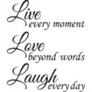 Live Love Laugh quote tattoo idea