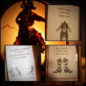 Profound wisdom hangs on the walls of my husband's bathroom! I copied ...